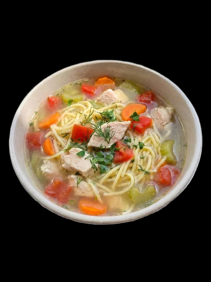 Куриный суп с лапшой