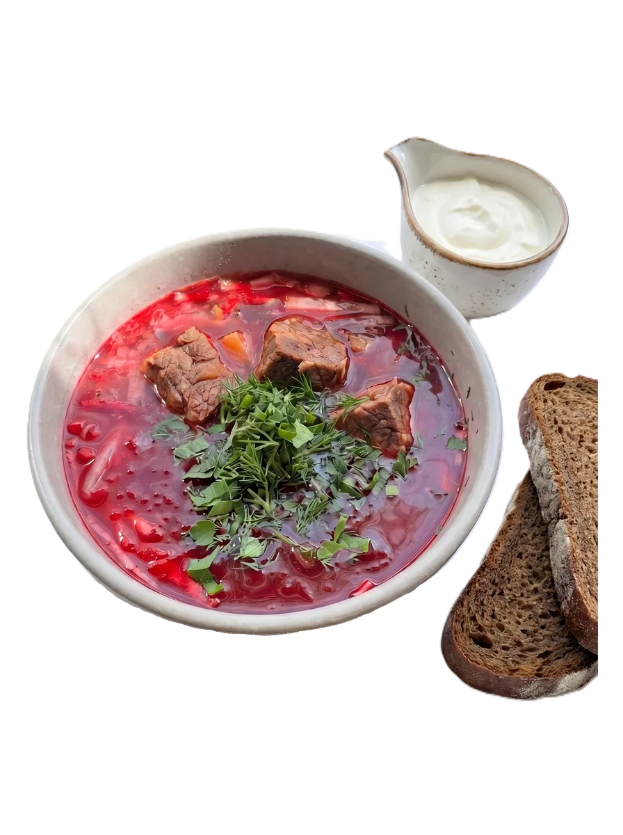Борщ с говядиной